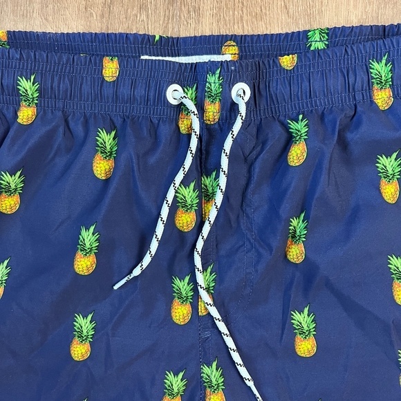 Maamgic Navy Pineapple Swim Trunks/Swimsuit Sz XXL - Picture 2 of 8